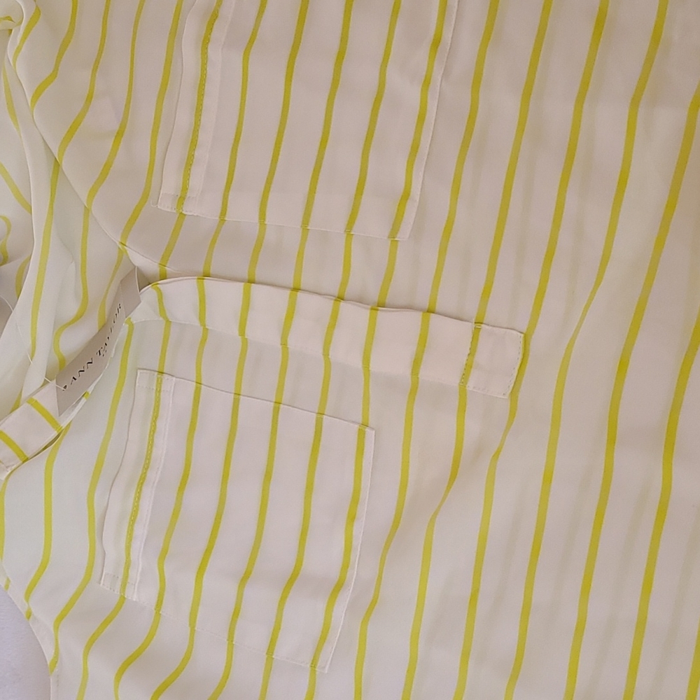 ANN TAYLOR Stripped Tank Top With Pockets - Picture 8 of 13